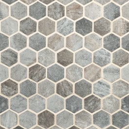 Stonella Hexagon 12x12 Mosaic Glass Tile