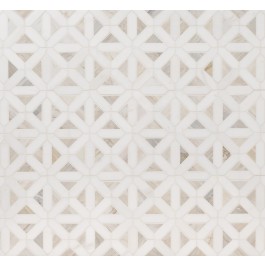 Angora Geometric Pattern 12X12 Polished Marble Mosaic Tile