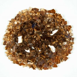 Copper Brown 0.64 CM 20 LBS Crystal Reflective Fireglass