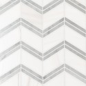 Bianco Dolomite Polished Cheveron Mosaic