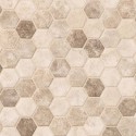 Sandhills Hexagon Pattern Recycled Glass Mosaic