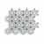 Bianco Oro Pattern With Grey Dot 14.5X11.5 Polished Marble Mosaic