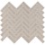 Portico Pearl Glossy 1X3 Herringbone Pattern Mosaic