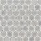Hexagono Grigio Pattern Polished Marble Mosaic