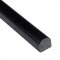 Absolute Black Pencil Molding 3/4x3/4x12 Polished