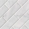 Arabescato Carrara 4X12 Honed Big Beveled Marble Subway Tile