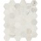 Arabescato Venato White 11.73X12 Hexagon Honed Marble Mosaic Tile-4