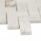Arabescato Venato White 1X2 Herringbone Honed Marble Mosaic Tile-1