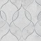 Carrara White Polished Ellipsis Pattern Marble Tile