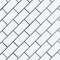 Domino White 11.22X11.47 Glossy Porcelain Subway Tile-1