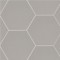 Hexley Dove 9X10.5 Hexagon Matte Porcelain Mosaic Tile-3