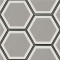 Hexley Hive 9X10.5 Hexagon Matte Porcelain Mosaic Tile-3
