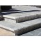 Silver Travertine 4X12 Honed Unfilled One Short Side Bullnose Pool Coping