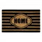 Stripe Home Black Natural Coir 22X36 Door Mat